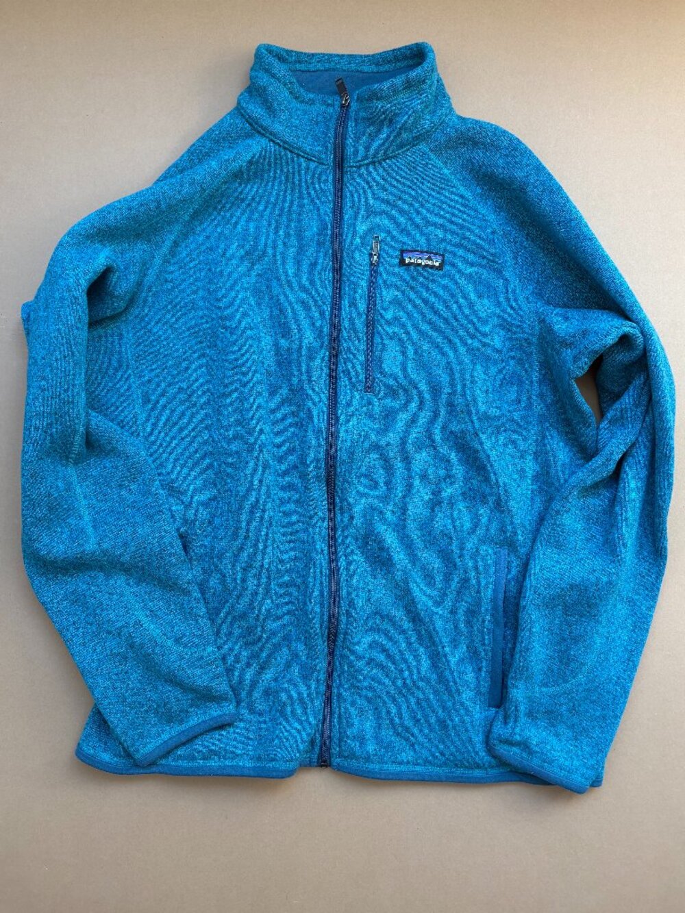 Men's Patagonia better sweater full zip size XL blue